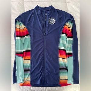 Rip Curl full zip, long sleeve rash guard